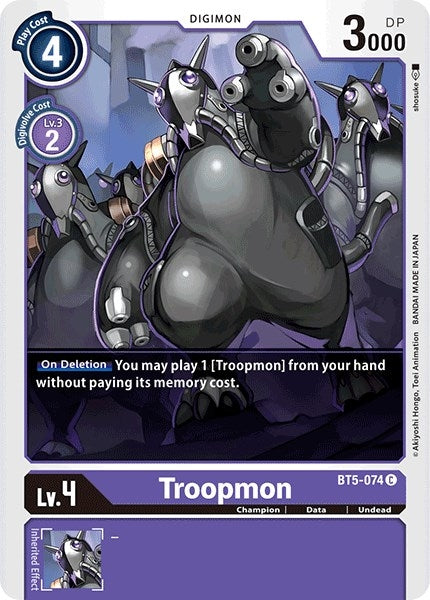 Troopmon (5074) [BT05] - Digimon Card Game Single