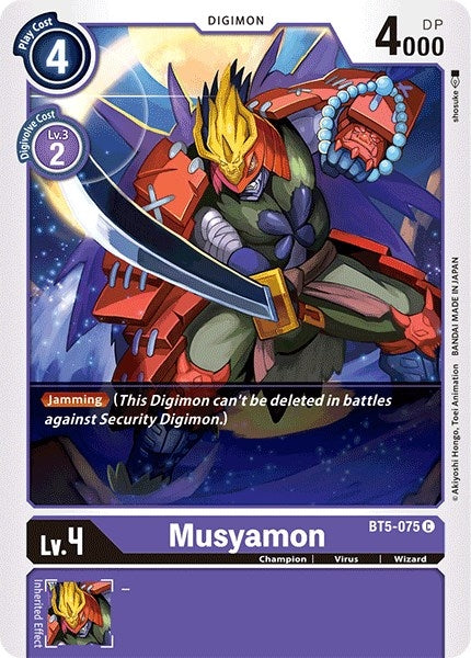 Musyamon (5075) [BT05] - Digimon Card Game Single