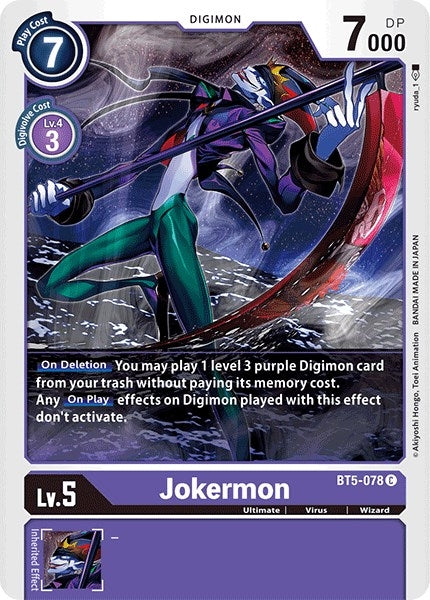 Jokermon (5078) [BT05] - Digimon Card Game Single