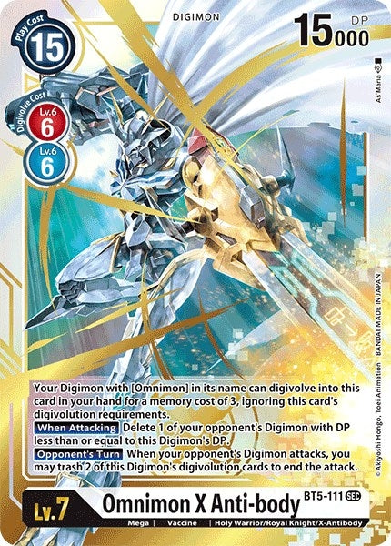 Omnimon X Anti-body (5111) [BT05] - Digimon Card Game Single