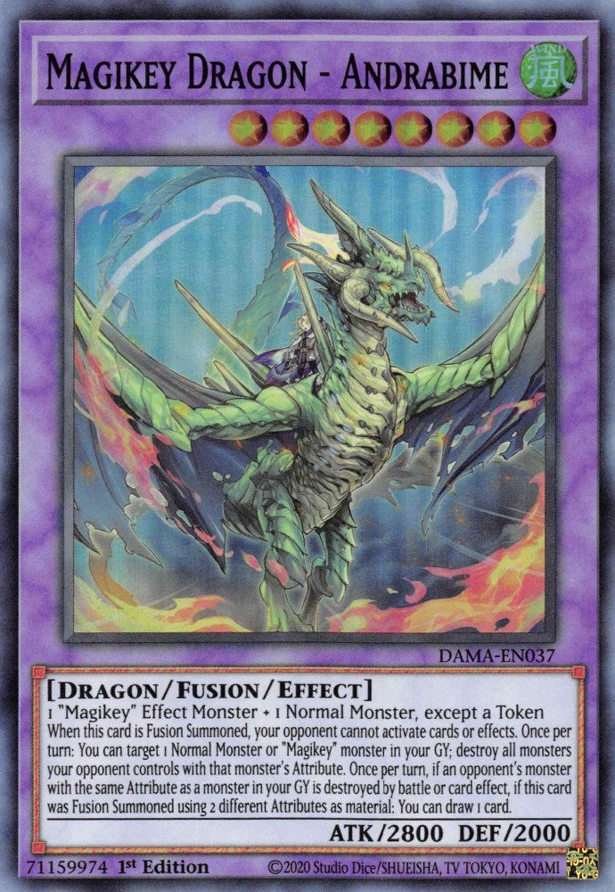 Magikey Dragon - Andrabime (37) (DAMA) - YuGiOh Single