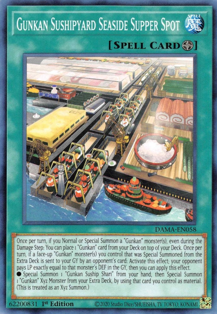 Gunkan Sushipyard Seaside Supper Spot (58) (DAMA) - YuGiOh Single