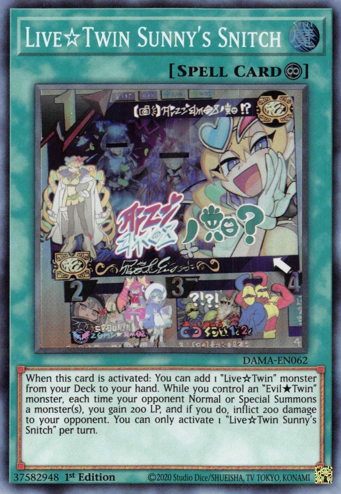 Live Twin Sunny’s Snitch (62) (DAMA) - YuGiOh Single