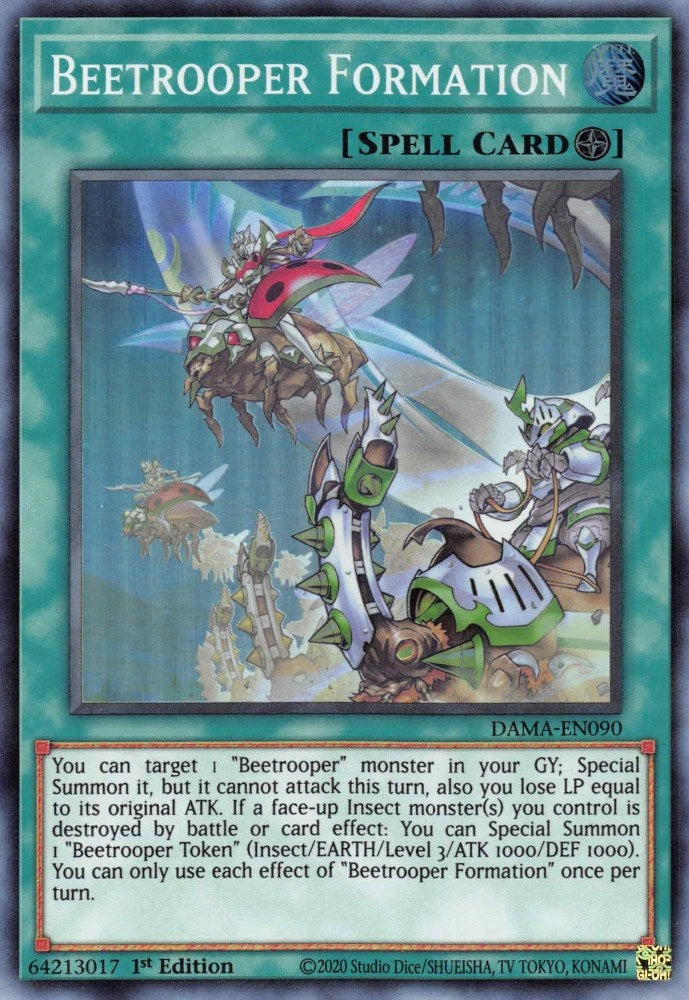 Beetrooper Formation (90) (DAMA) - YuGiOh Single
