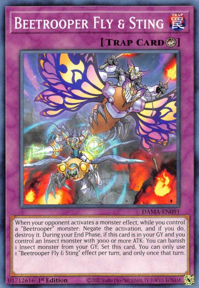 Beetrooper Fly & Sting (91) (DAMA) - YuGiOh Single