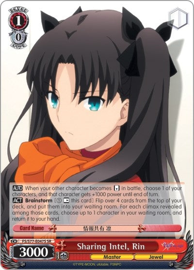 Sharing Intel Rin (SR) (77047) [FS/S77] - Weiss Schwarz Single