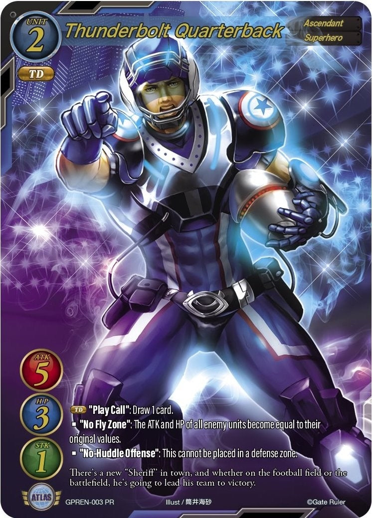 Thunderbolt Quaterback (3) [GPR] - Gate Ruler Single
