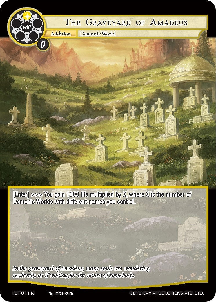 The Graveyard of Amadeus (11) [TST] - Force of Will Single