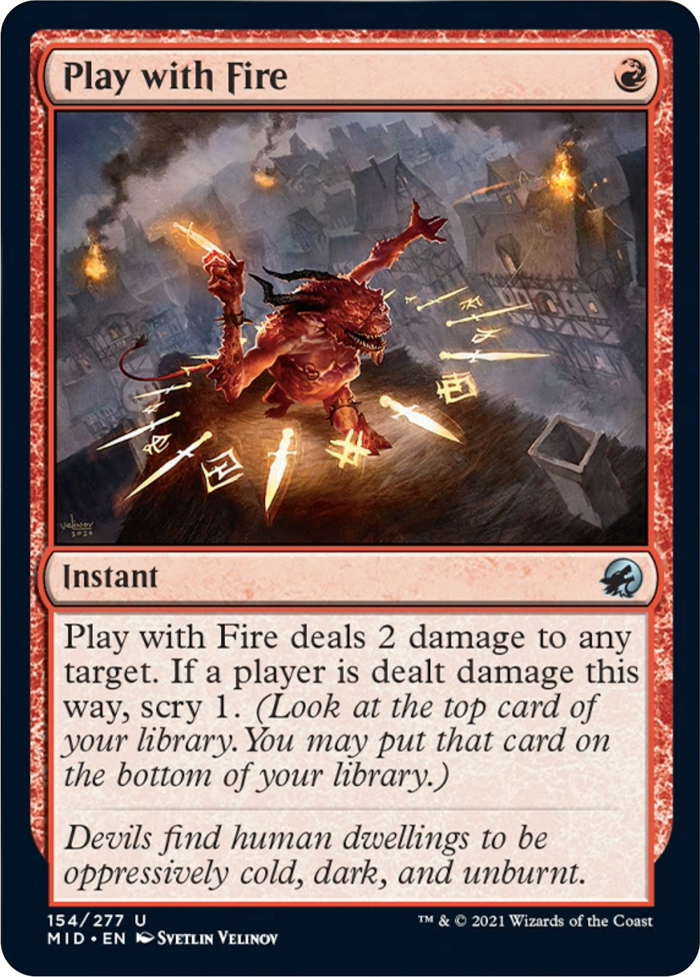 Play with Fire (154) [MID] - MTG Single