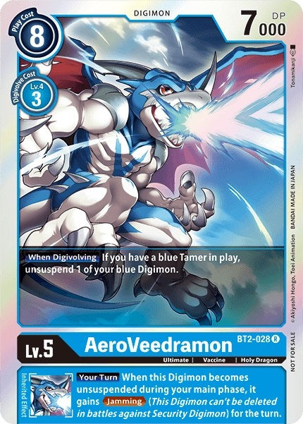 AeroVeedramon - BT2-028 (Battle of Omni Pre-Release) (2028) [BT01-03] - Digimon Card Game Single