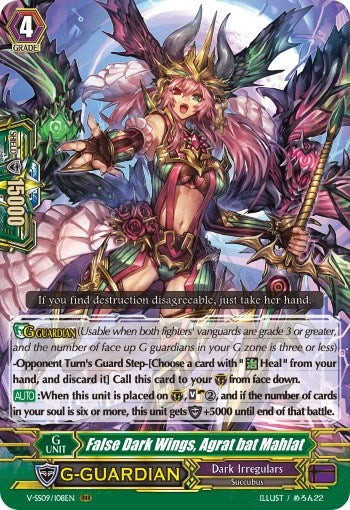 False Dark Wings Agrat bat Mahlat (9108) [V-SS09] - Cardfight Vanguard Single