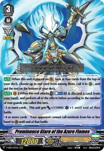 Prominence Glare of the Azure Flames (9033) [V-SS09] - Cardfight Vanguard Single
