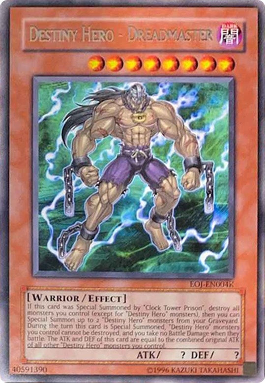 Destiny Hero - Dreadmaster (EOJ-EN004K) (4) (RR) - YuGiOh Single