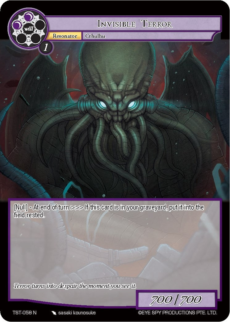 Invisible Terror (58) [TST] - Force of Will Single
