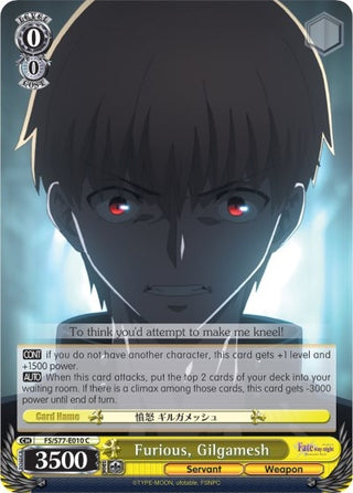 Furious Gilgamesh (77010) [FS/S77] - Weiss Schwarz Single