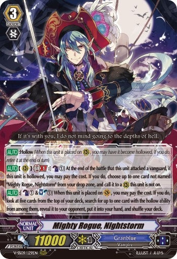 Mighty Rogue Nightstorm (9129) [V-SS09] - Cardfight Vanguard Single
