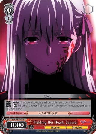 Yielding Her Heart Sakura (77065) [FS/S77] - Weiss Schwarz Single