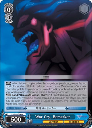 War Cry Berserker (77091) [FS/S77] - Weiss Schwarz Single