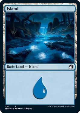 Island (381) (381) [MID] - MTG Single