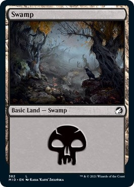 Swamp (382) (382) [MID] - MTG Single