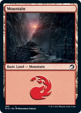 Mountain (383) (383) [MID] - MTG Single