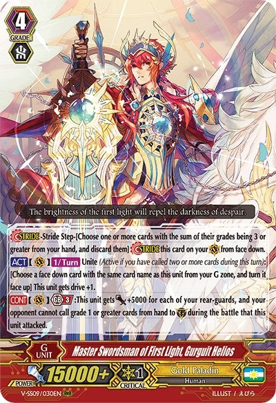Master Swordsman of First Light Gurguit Helios (9030) [V-SS09] - Cardfight Vanguard Single