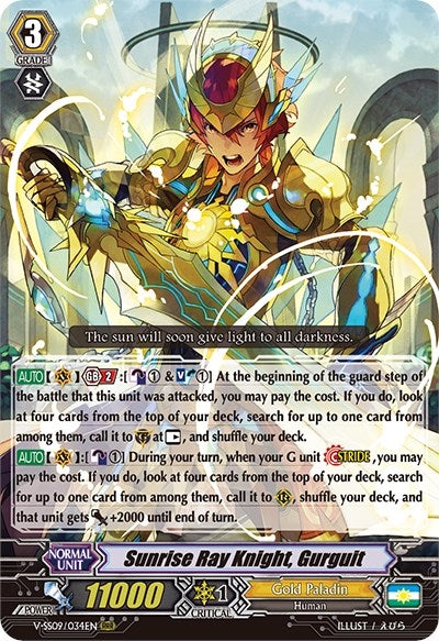 Sunrise Ray Knight Gurguit (9034) [V-SS09] - Cardfight Vanguard Single