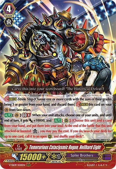 Temerarious Cataclysmic Rogue Hellhard Eight (9100) [V-SS09] - Cardfight Vanguard Single