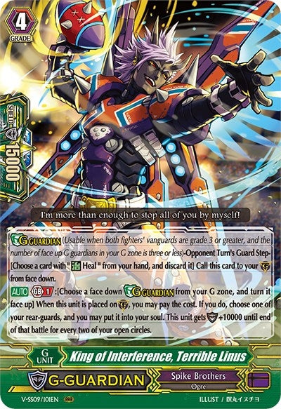 King of Interference Terrible Linus (9101) [V-SS09] - Cardfight Vanguard Single