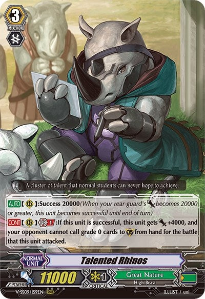 Talented Rhinos (9159) [V-SS09] - Cardfight Vanguard Single