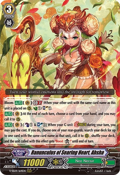 Ranunculus of Searing Heart Ahsha (9164) [V-SS09] - Cardfight Vanguard Single