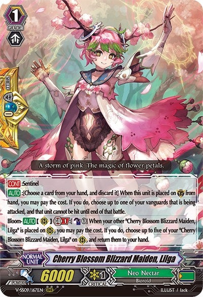 Cherry Blossom Blizzard Maiden Lilga (9167) [V-SS09] - Cardfight Vanguard Single
