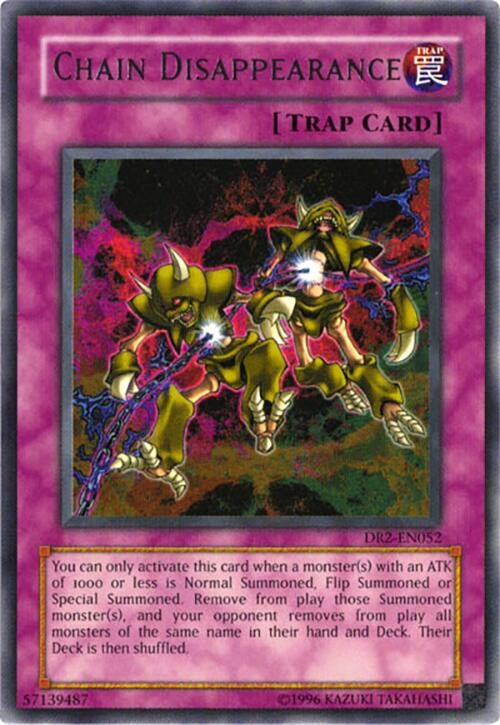Chain Disappearance (2052) - YuGiOh Single