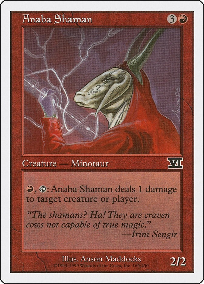Anaba Shaman (165) [6ED] - MTG Single
