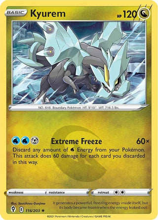 Image for Kyurem (116/203) (SWSH07: Evolving Skies) - Pokemon