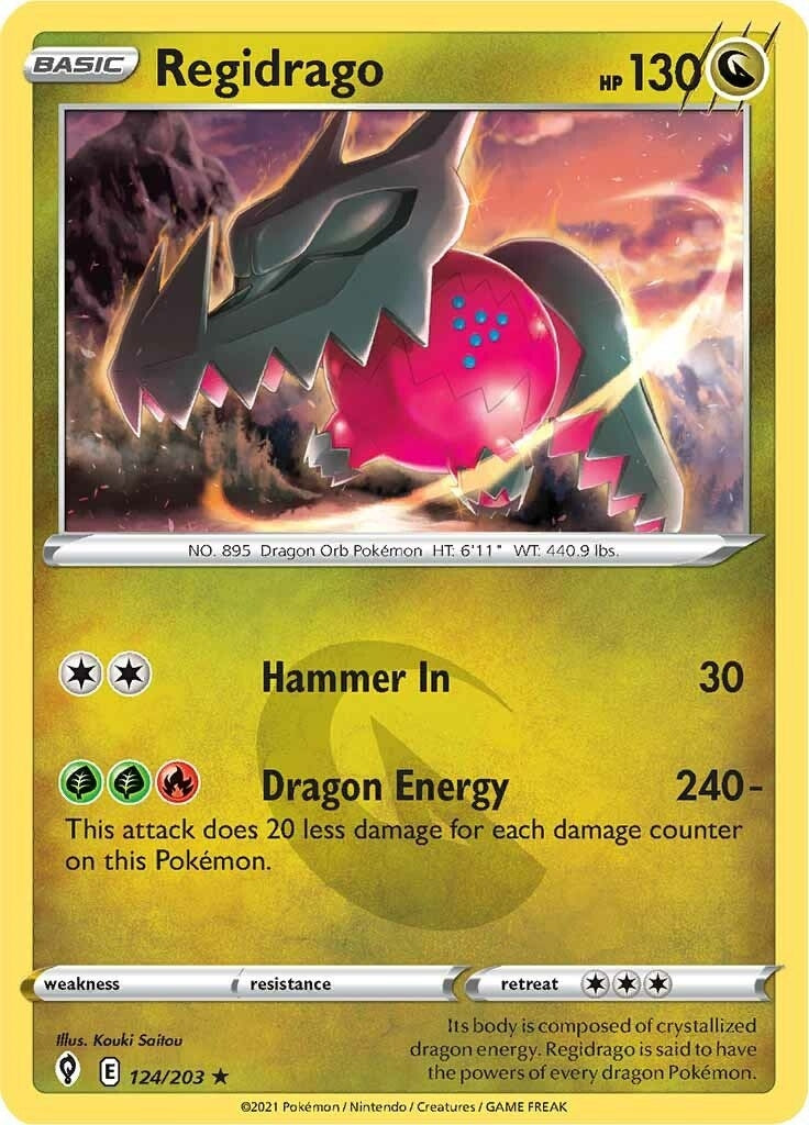 Image for Regidrago (124/203) (SWSH07: Evolving Skies) - Pokemon