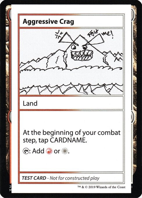 Aggressive Crag (No PW Symbol) [CMB1] - MTG Single