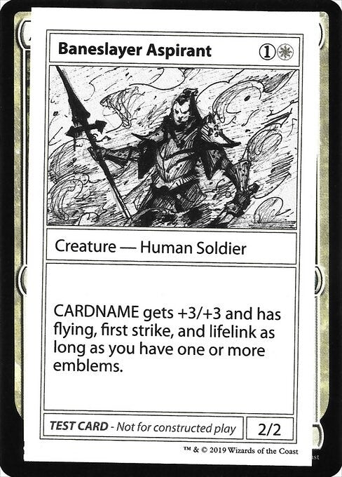 Image for Baneslayer Aspirant (No PW Symbol) (Mystery Booster: Convention Edition Exclusives) - Magic: The Gathering