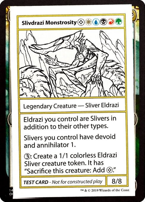 Slivdrazi Monstrosity (No PW Symbol) [CMB1] - MTG Single