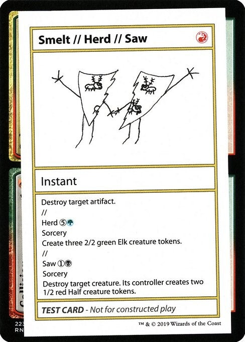 Smelt // Herd // Saw (No PW Symbol) [CMB1] - MTG Single