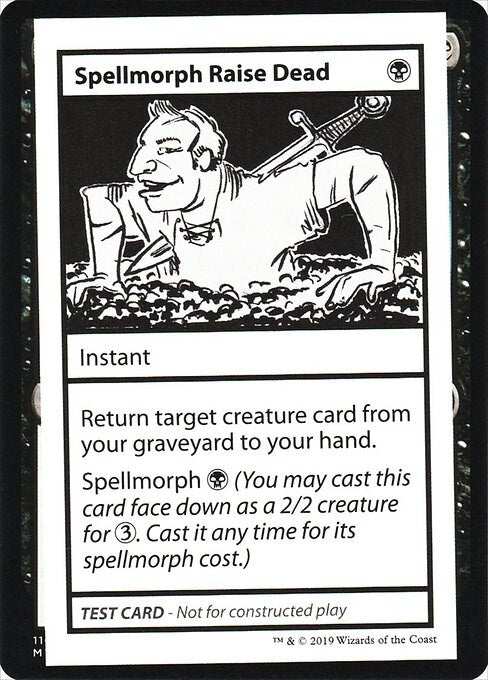 Spellmorph Raise Dead (No PW Symbol) [CMB1] - MTG Single
