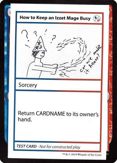 How to Keep an Izzet Mage Busy (No PW Symbol) [CMB1] - MTG Single
