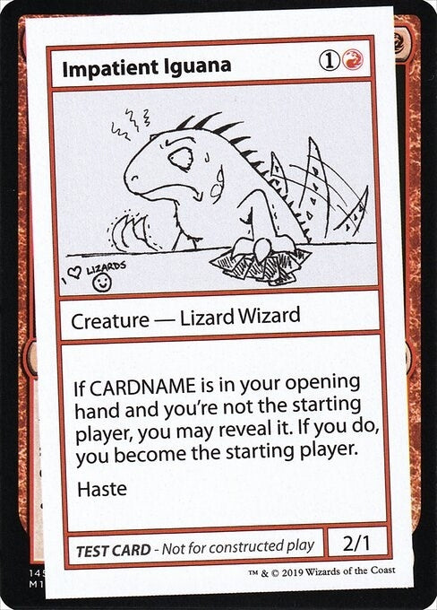 Impatient Iguana (No PW Symbol) [CMB1] - MTG Single