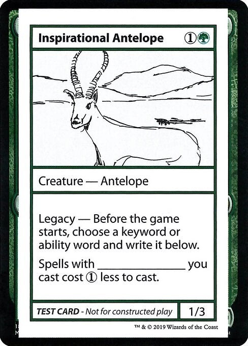 Inspirational Antelope (No PW Symbol) [CMB1] - MTG Single
