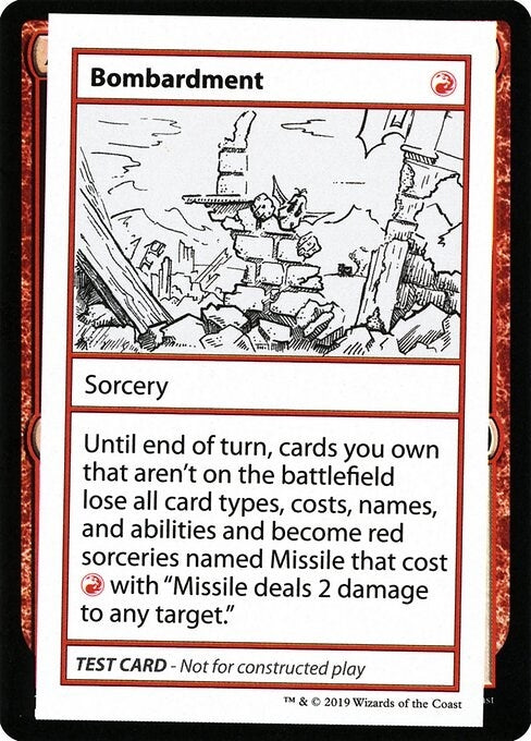 Bombardment (No PW Symbol) [CMB1] - MTG Single