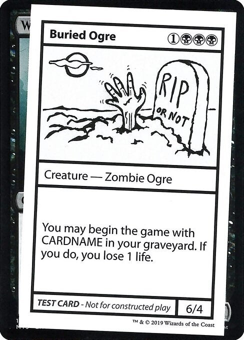Buried Ogre (No PW Symbol) [CMB1] - MTG Single