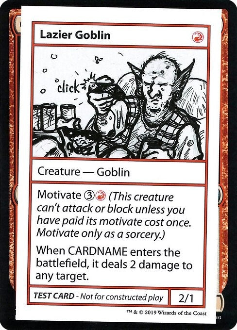 Lazier Goblin (No PW Symbol) [CMB1] - MTG Single