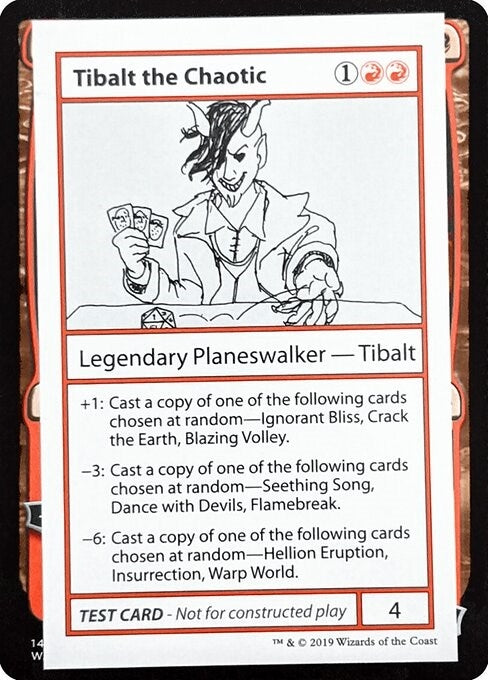 Tibalt the Chaotic (No PW Symbol) [CMB1] - MTG Single