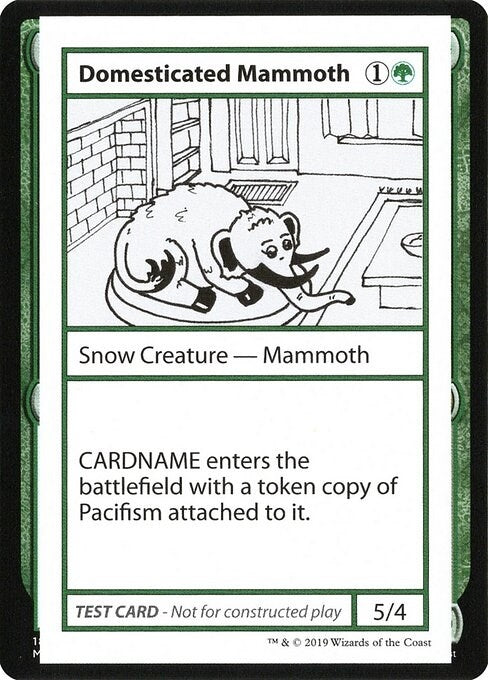 Domesticated Mammoth (No PW Symbol) [CMB1] - MTG Single