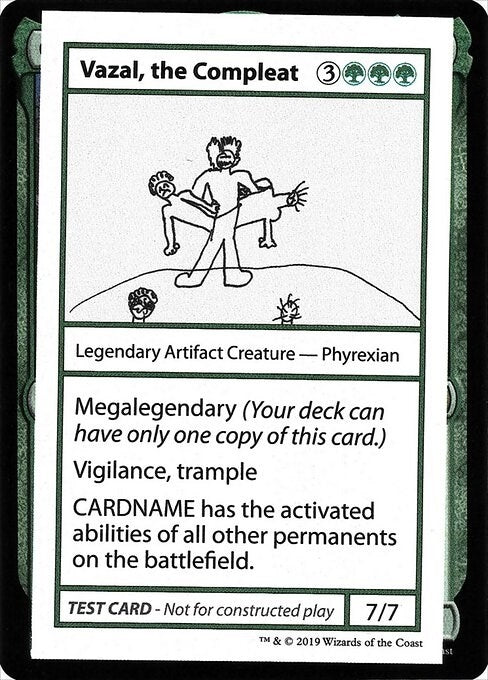 Vazal the Compleat (No PW Symbol) [CMB1] - MTG Single